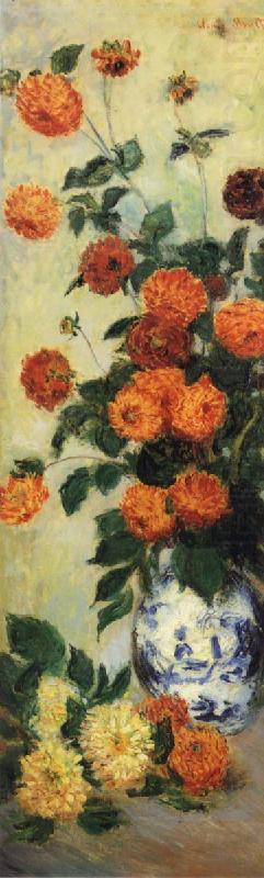 Dahlias, Claude Monet